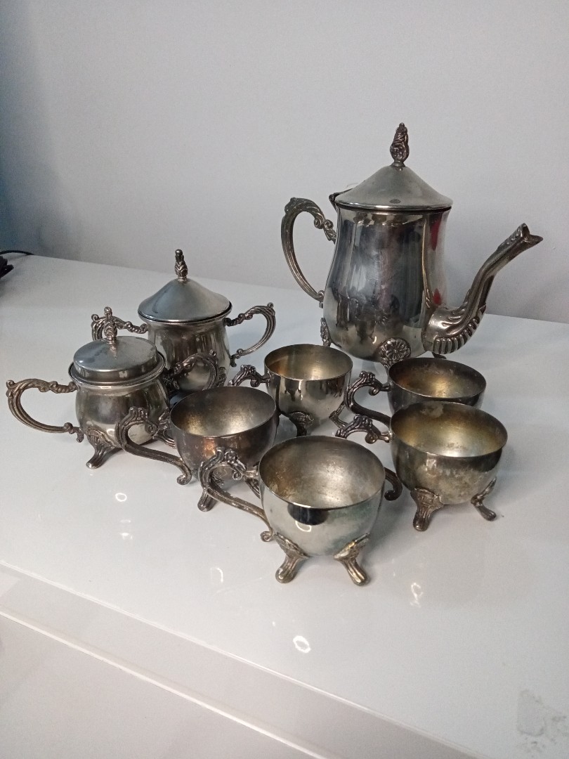 Vintage Leonard Silver plated teapot set, Furniture & Home Living