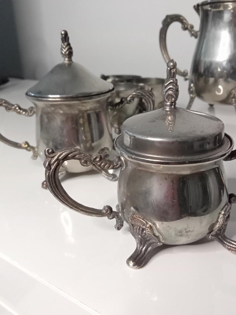 Vintage Leonard Silver plated teapot set, Furniture & Home Living