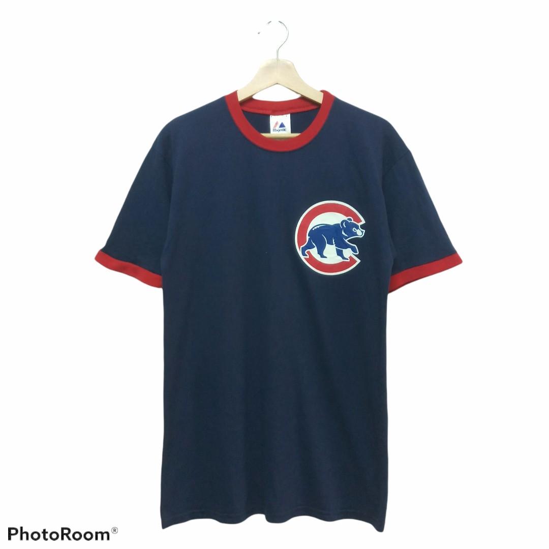 Vintage Majestic MLB Chicago Cubs 34 Wood Ringer Shirt, Men's