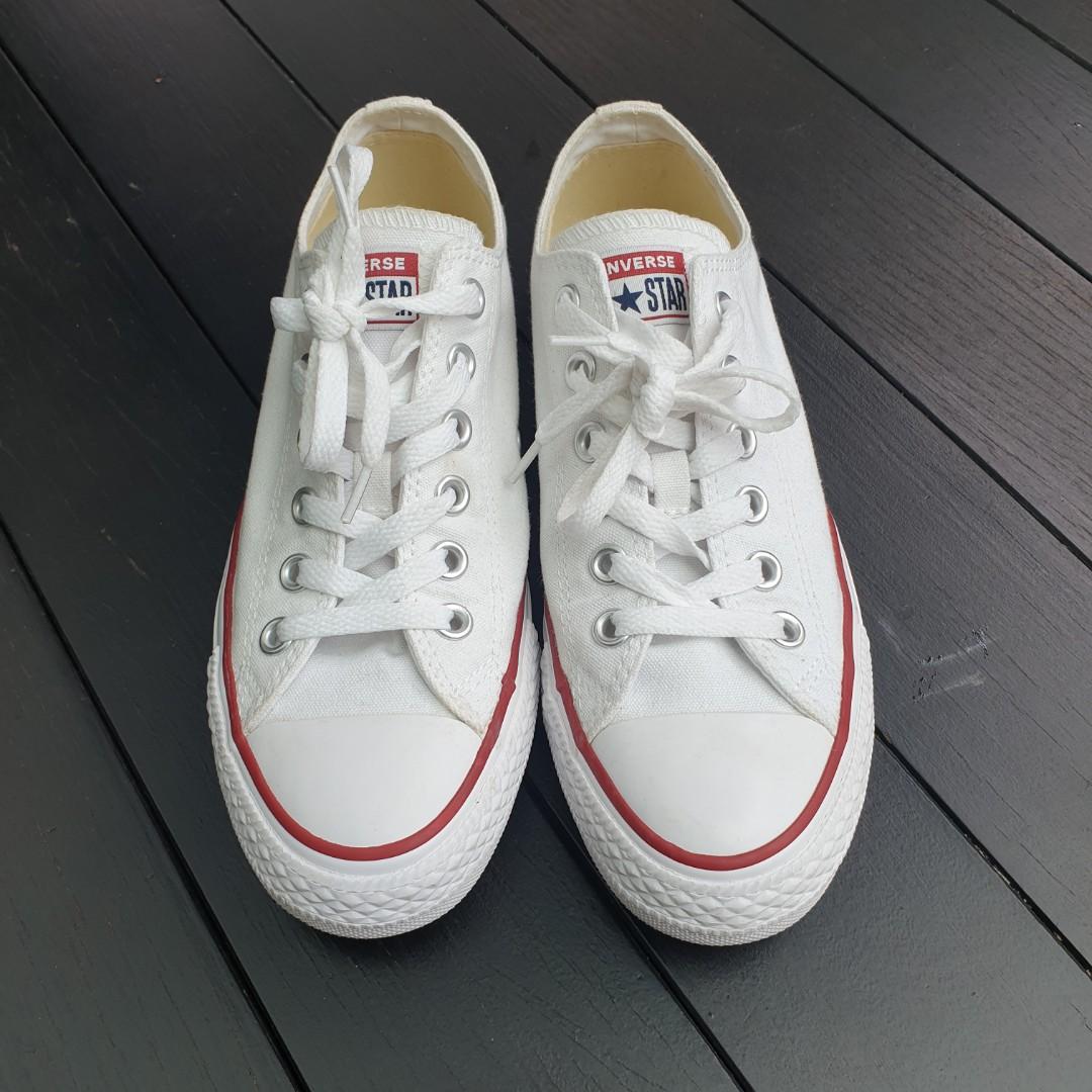 Converse all star core ox white best sale