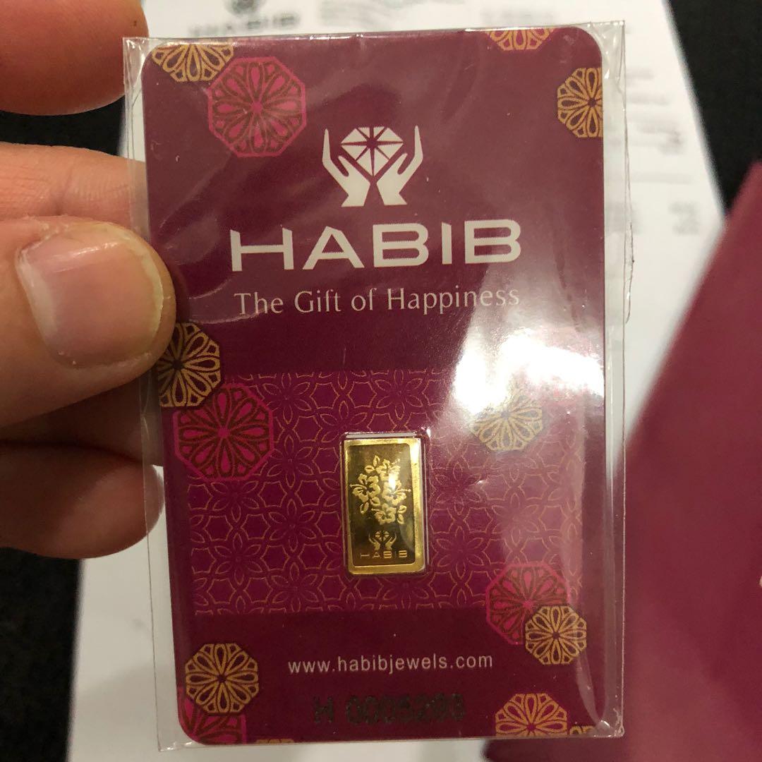1 GRAM EMAS / GOLD BAR HABIB 999.9, Everything Else, Others on Carousell