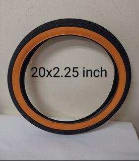 20*2.4/2.35/2.3/2.25/2.2 tire BMX tyre Blue/Tan side wall/ Grey/Cream/Red/White wall/light blue/white 20 inch tire drive ebike pab