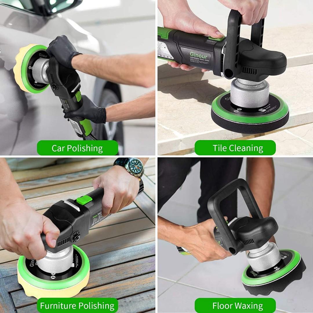 2630) Buffer Polisher, Ginour Dual Action Polisher, 900W 6inch Car
