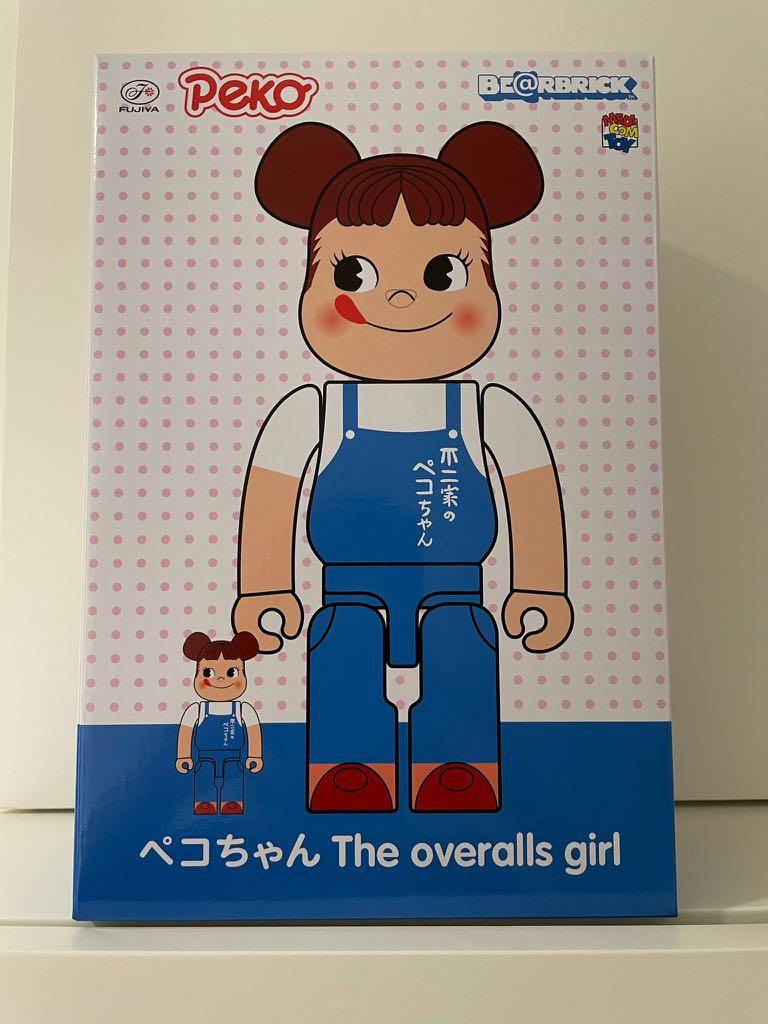 BE＠RBRICKペコちゃんThe overalls girl100％＆400％ - キャラクターグッズ