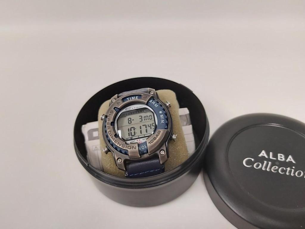 Alba Seiko 精工w680-4030 giugiaro style lcd watch 懷舊昭和vintage 