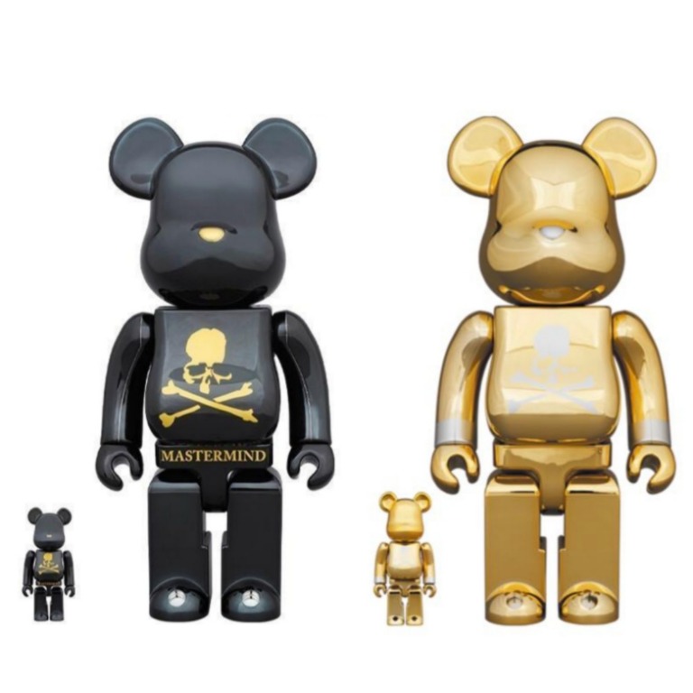 Bearbrick 400%+100% Mastermind 繁榮& Gold MMJ JAPAN 金色25週年紀念