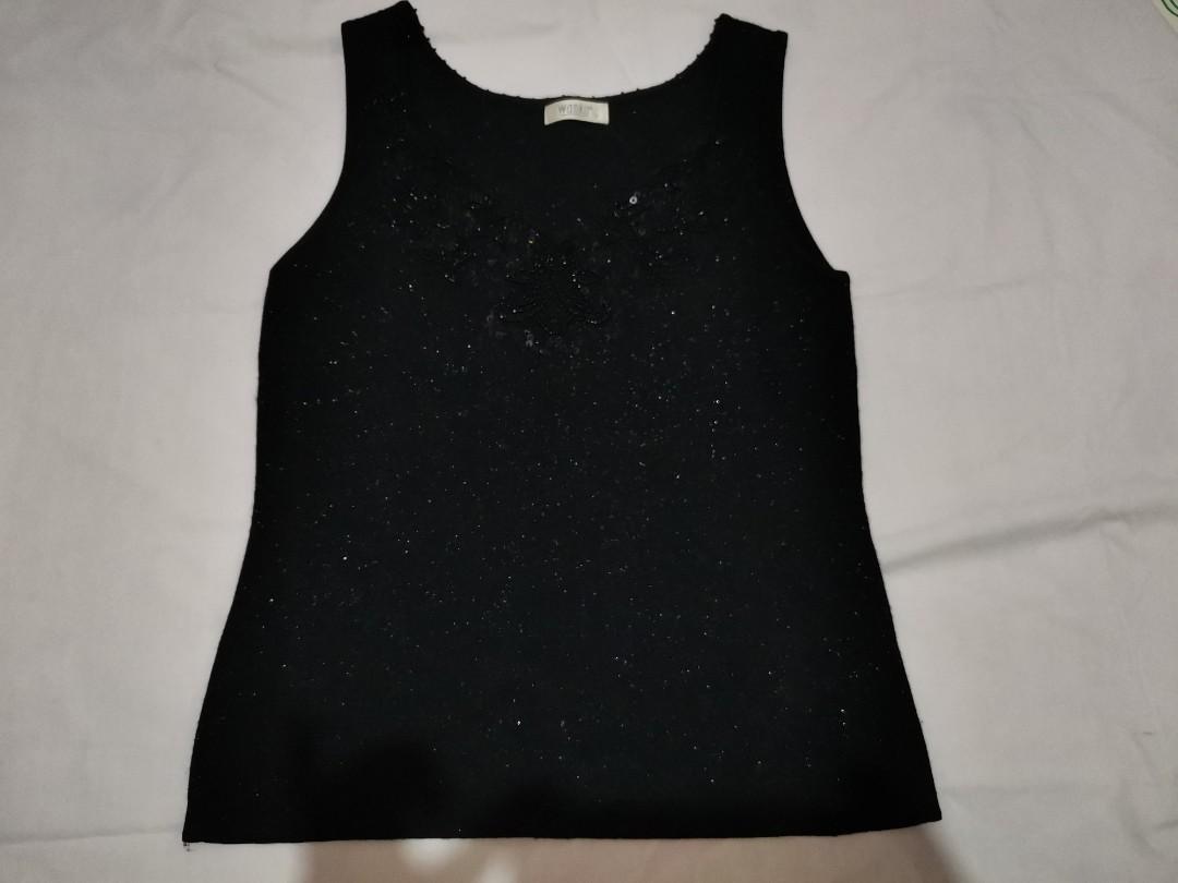 Black sleeveless with beads (Category: Blouses) located in Quezon City. Submitted by csa22 (Listing ID 1112341052, Image 1). Description: Sf c/o buyer.
