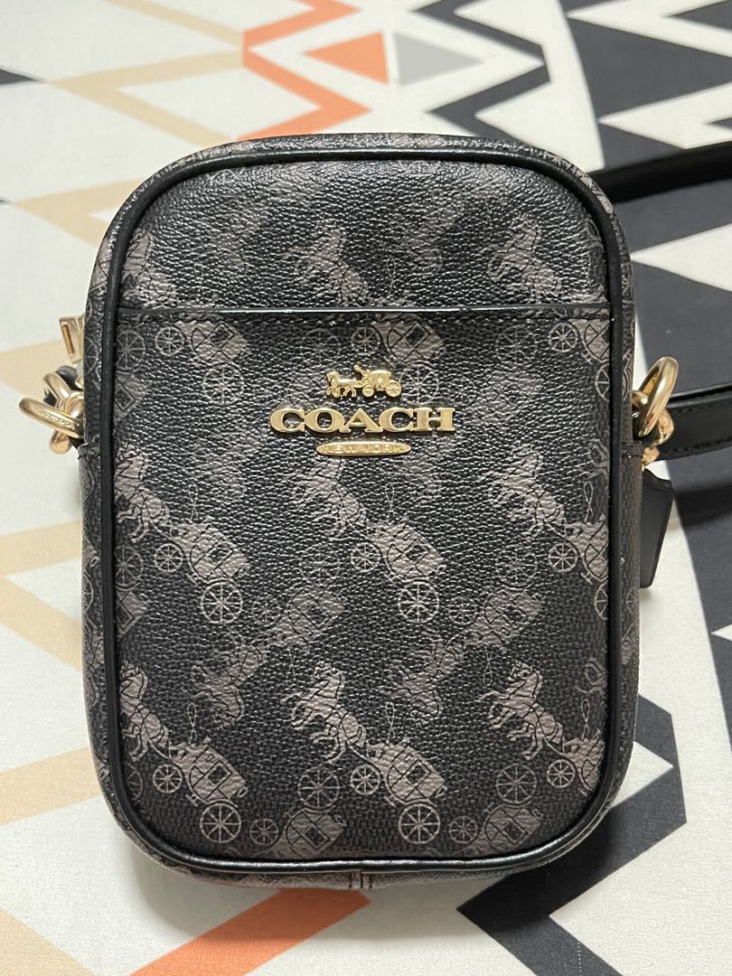 Phoebe crossbody with horse and carriage print sales