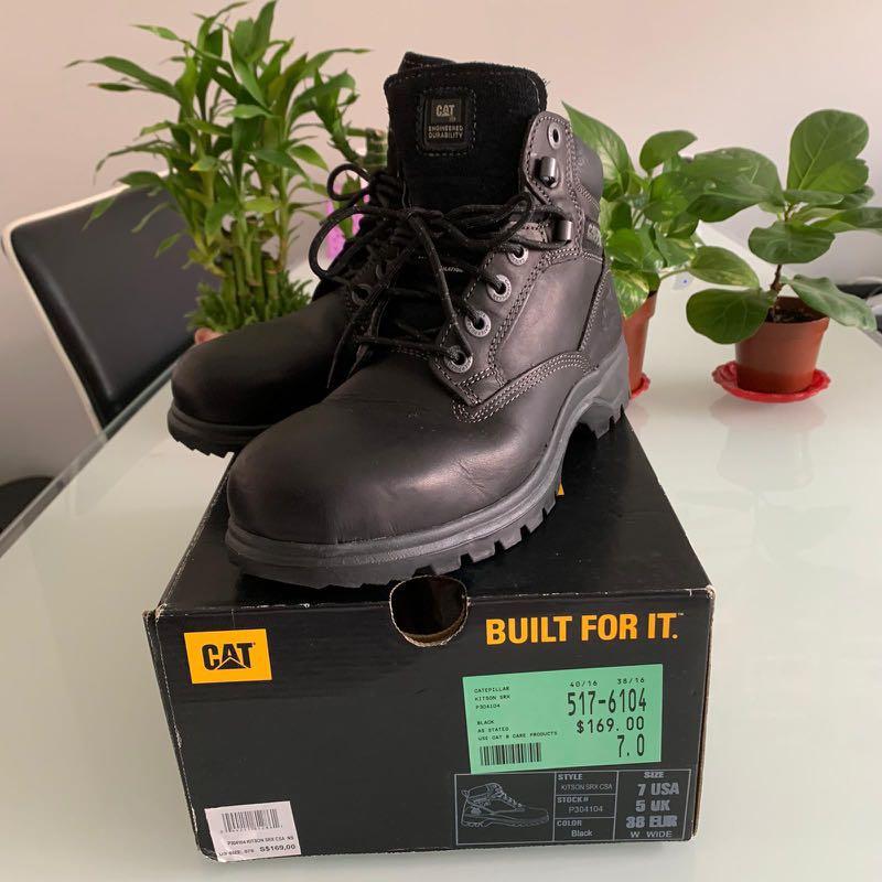 Mens black boots size 7 discount