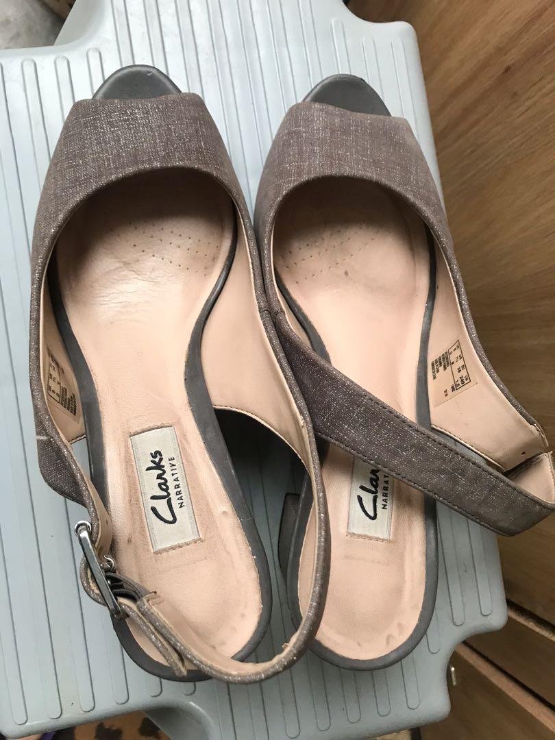 Clarks open toe shoes sale