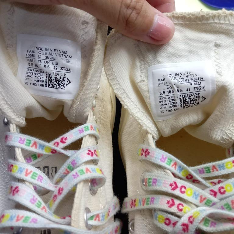Converse Chuck Taylor All Star Glow 1970s OX White Multi Color Fesyen Pria Sepatu Sneakers di Carousell