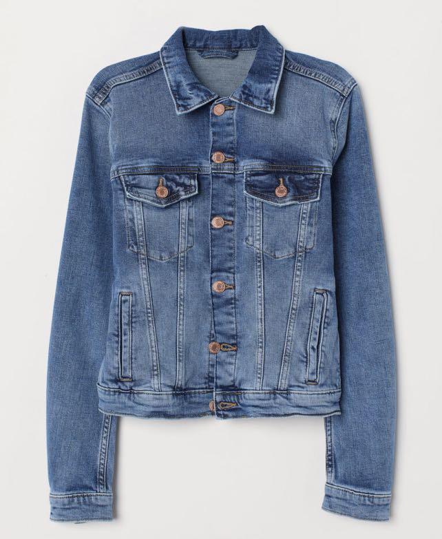 Denim Jacket Jaket Jeans H M Original Store Fesyen Wanita