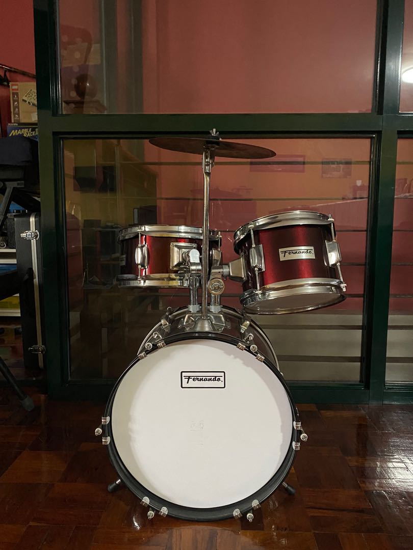 Fernando drum set for kids. Slightly used., Hobbies & Toys, Music
