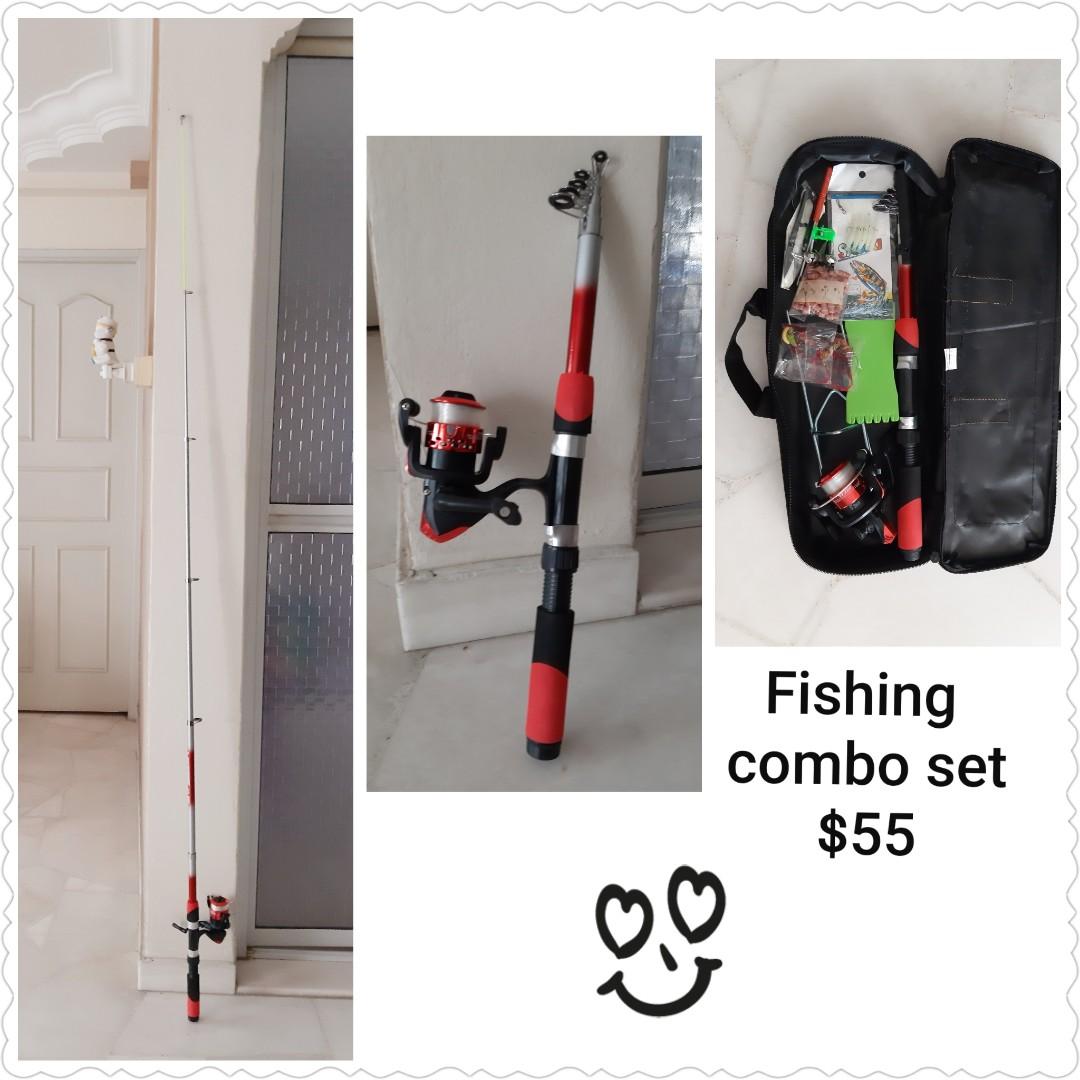Fishing rod, fishing reel, fishing line, bag & accessories, Sports Equipment,  Fishing on Carousell
