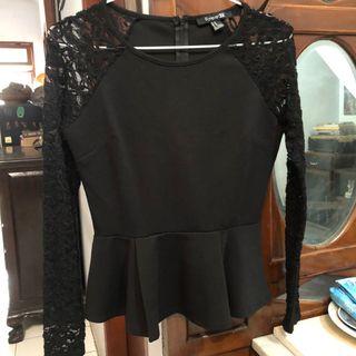 Forever 21 brokat hitam