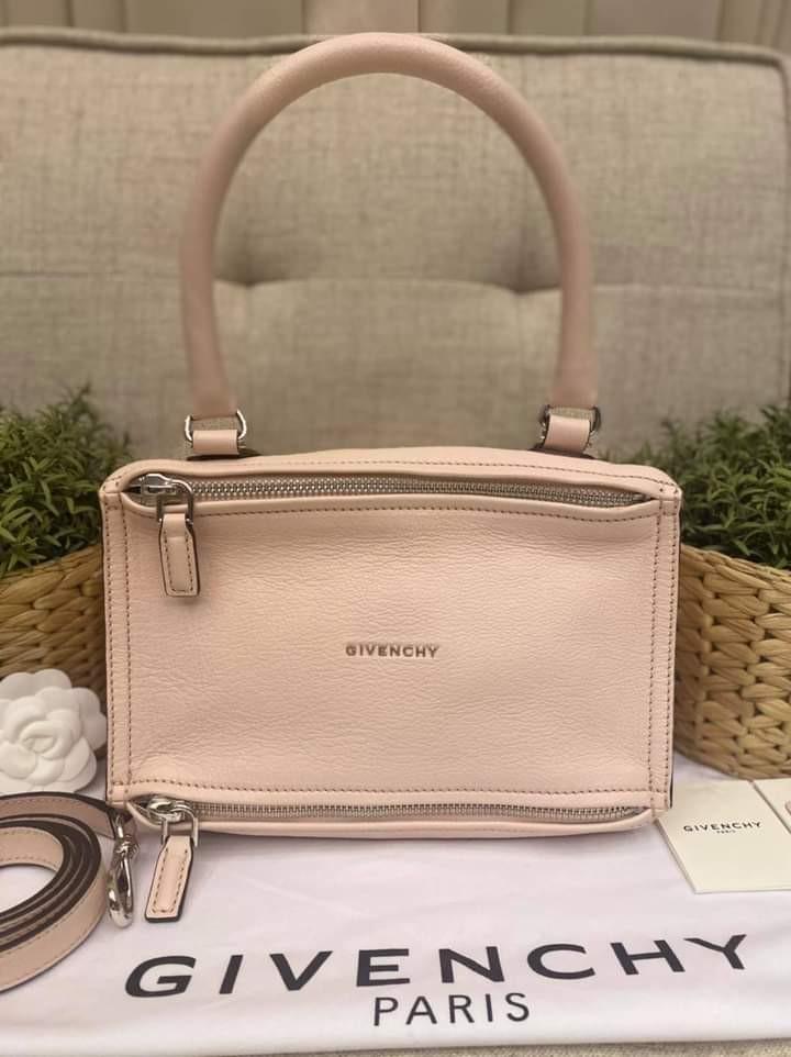 Givenchy Pandora Small Baby Pink (Category: Luxury Bags & Wallets) located in Manila. Submitted by bagislifeshop (Listing ID 1112321128, Image 1). Description: Don't Miss this Deal 💋 On Hand in PH🇵🇭 100% Authentic Givenchy Pandora Small Baby Pink Condition: 9/10 Comes with Dustbag, Booklet, Leather Swatch and Strap.