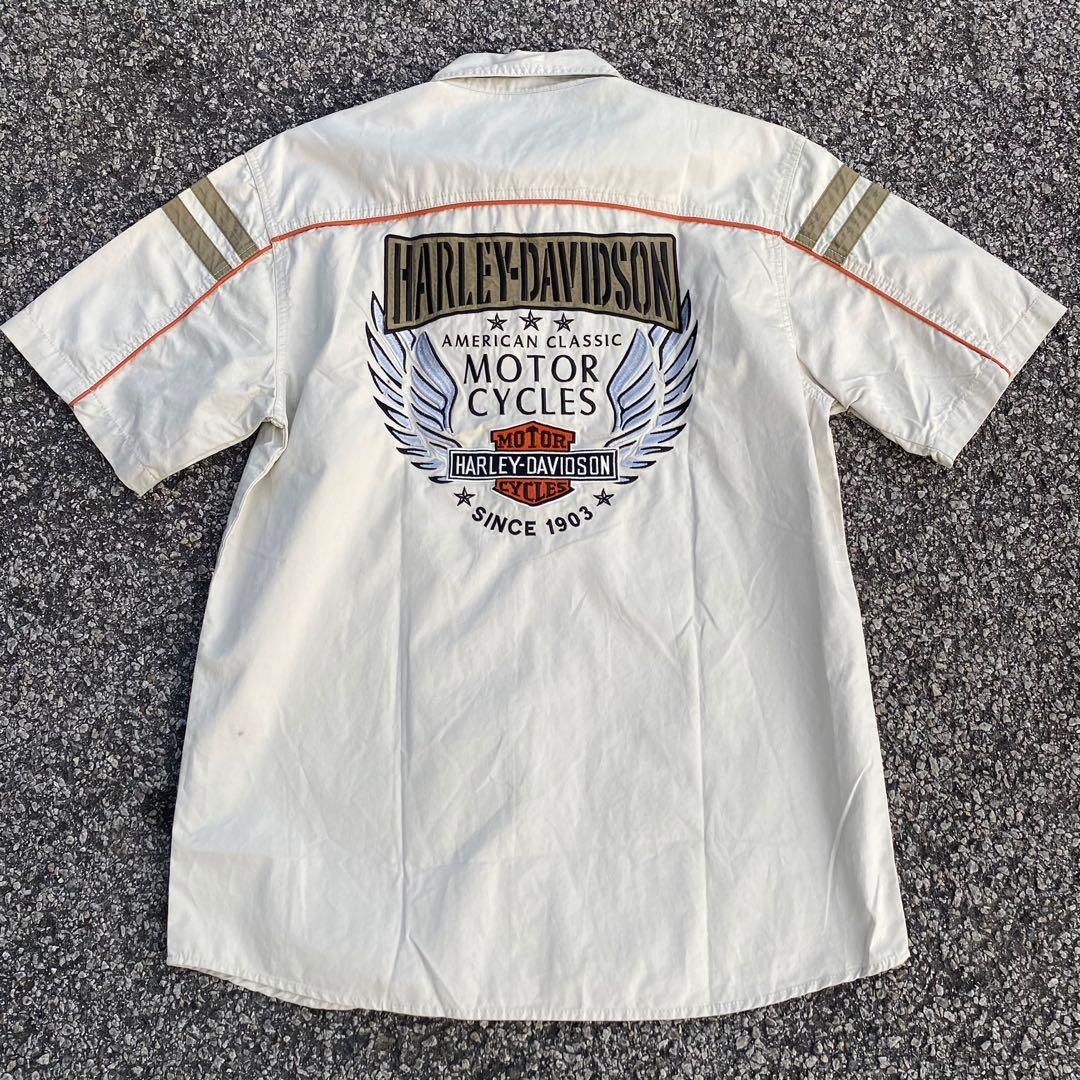 Genuine Harley-Davidson Short Sleeved Pit Shirt Pit Crew Work Medium 
