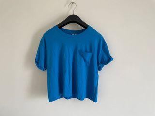 h&m blue cropped top 🤸🏻‍♂️