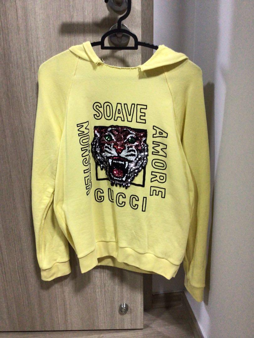 Gucci, Tops, Gucci Cotton Sweatshirt With Kingsnake Print