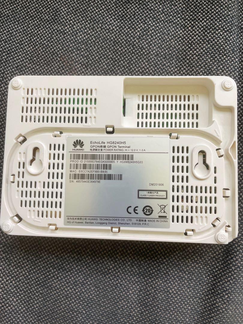 Huawei Echolife Hg8240h5 Gpon Terminal Computers And Tech Parts And Accessories Networking On 7949