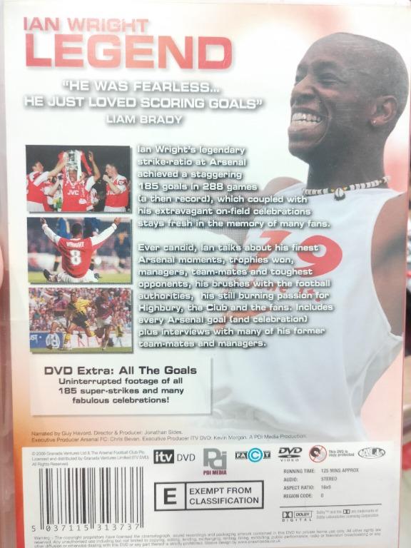 Ian Wright - Legend (DVD - only watched once) (for fellow Arsenal fans ...