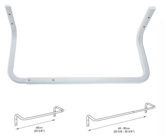 Ikea mulig clothes bar screws top