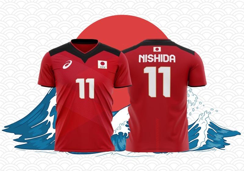Japan volleyball team shirt, Men's Fashion, Bottoms, Shorts on Carousell