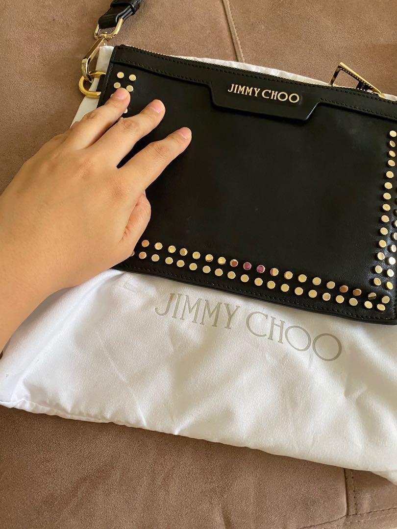Gold studded clutch 2025 bag