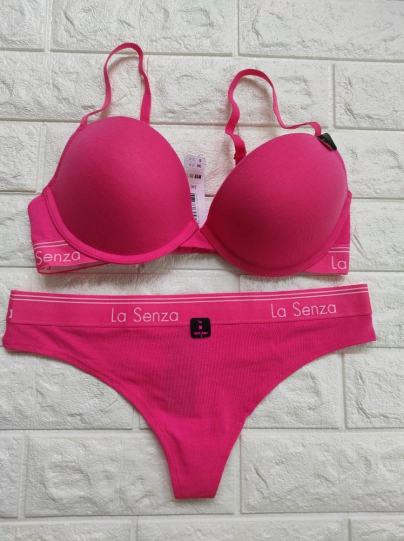 La Senza Remix Push Up Bra Size 34C with panty size M, Women's