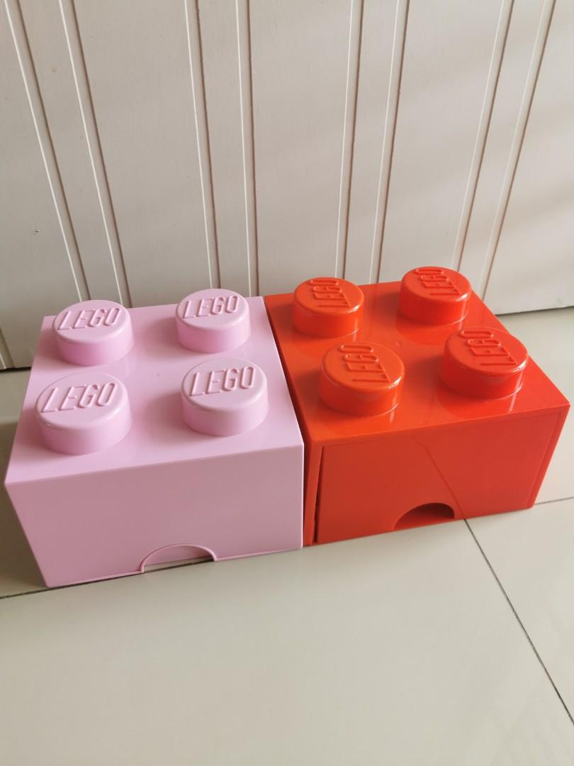 Room Copenhagen Lego Storage Brick 4, medium pink