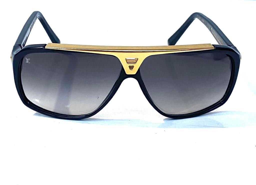 Louis Vuitton Evidence Millionaire Sunglasses in Black Acetate ref