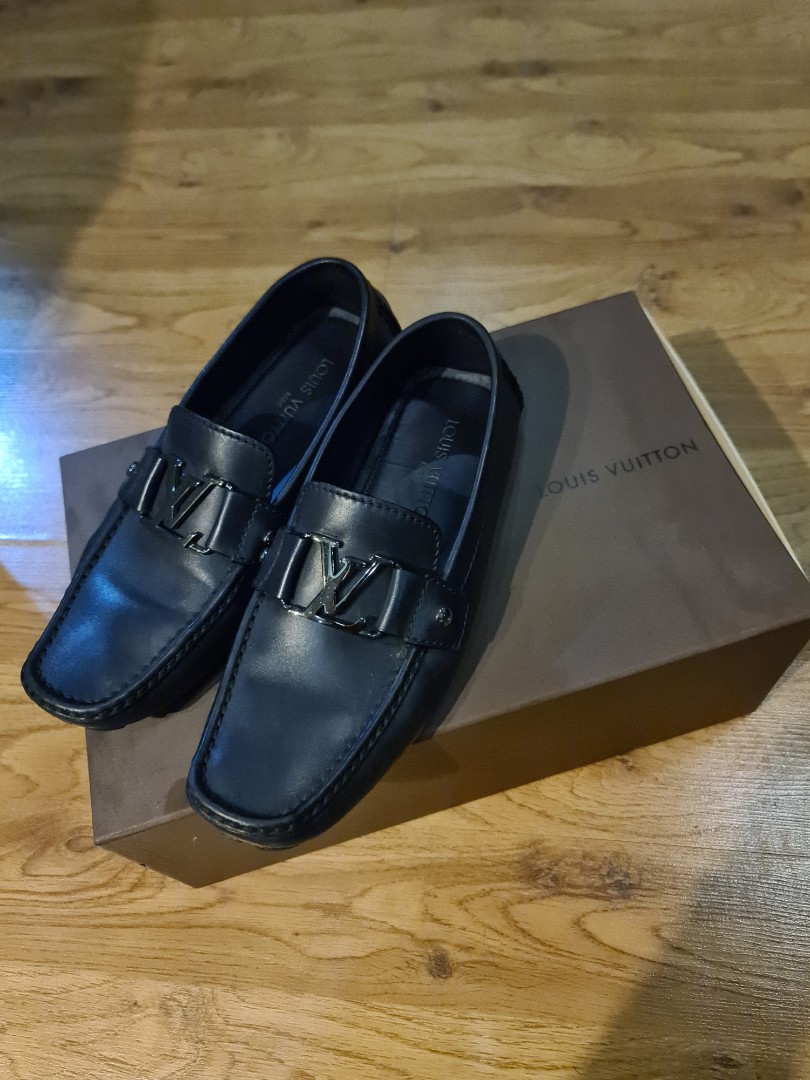 Louis Vuitton loafers, Model: Monte-Carlo Navy Blue, Cut 42, new condition!  Leather ref.105984 - Joli Closet