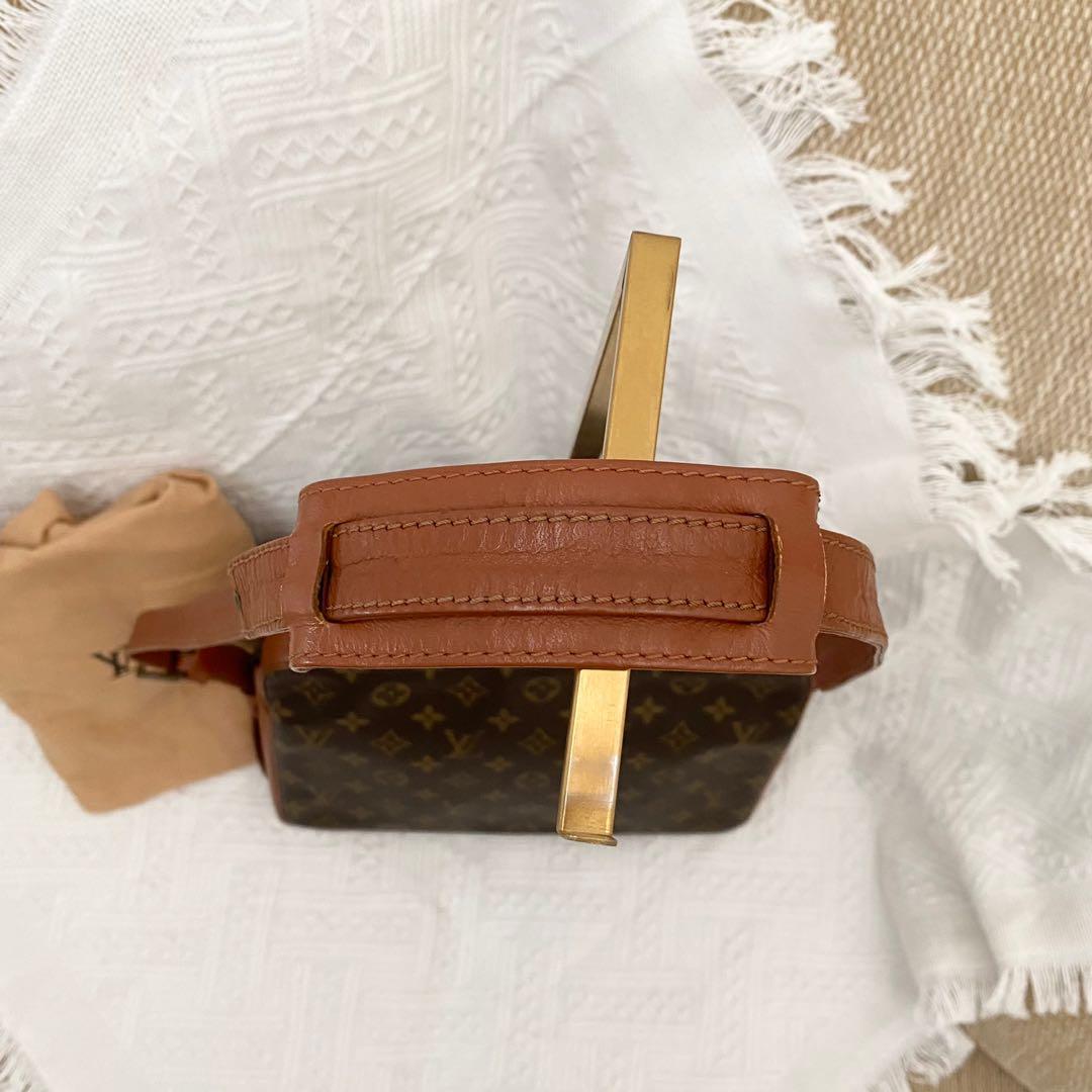 Louis Vuitton monogram canvas brown leather bunny belt bag for