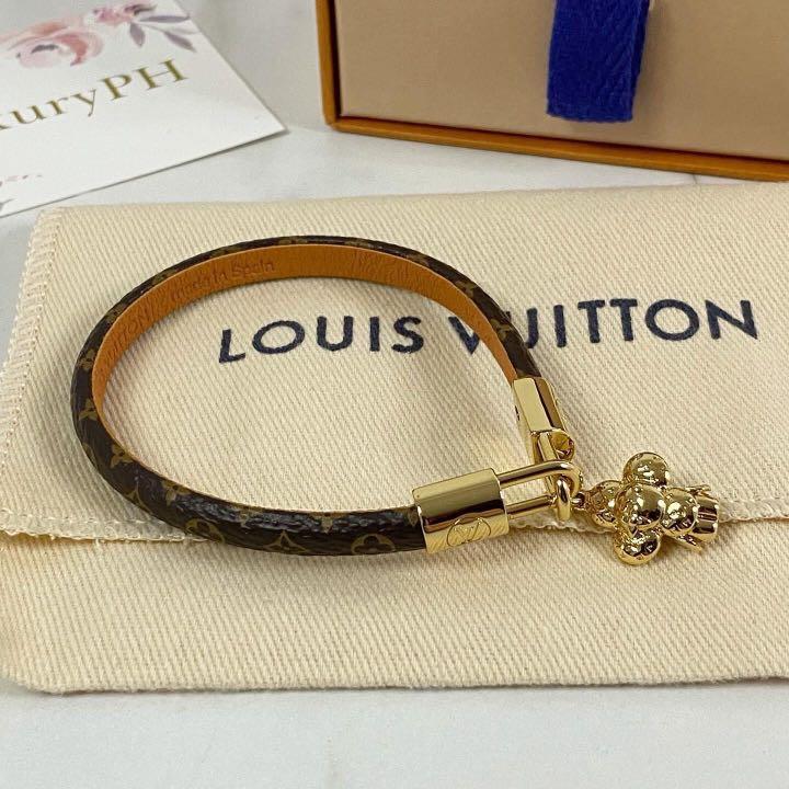 Louis Vuitton, Bracelet keep it twice new yellow and purple Patent