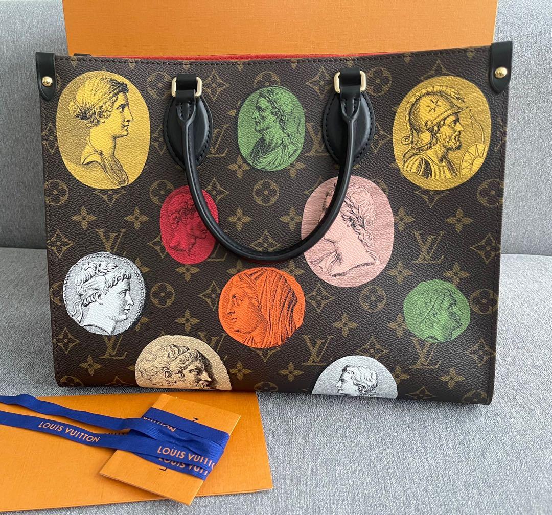 Louis Vuitton x Fornasetti On The Go MM Bag, Luxury, Bags