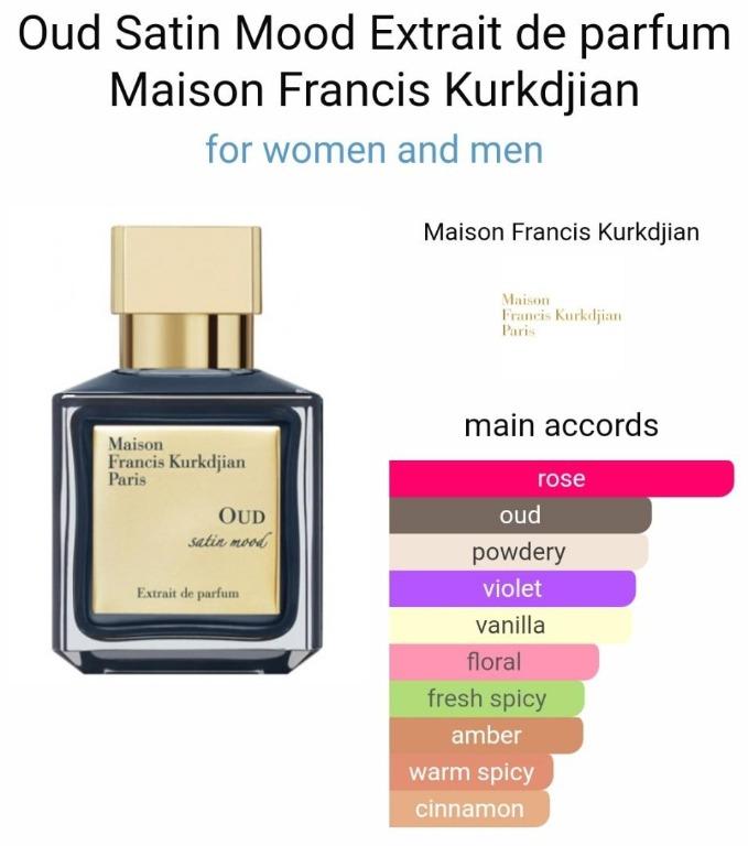 Oud satin mood notes online