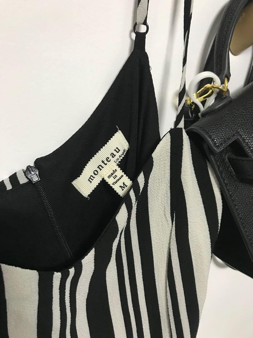 Monteau los angeles striped jumpsuit hot sale