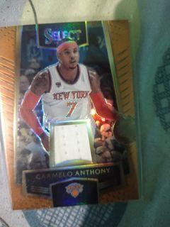 NBA Select Orange Carmelo Anthony GU Relic Card  /60