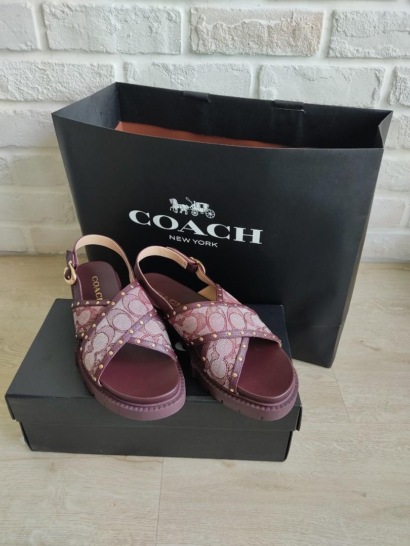Coach women's palmer jacquard sandals Clearance
