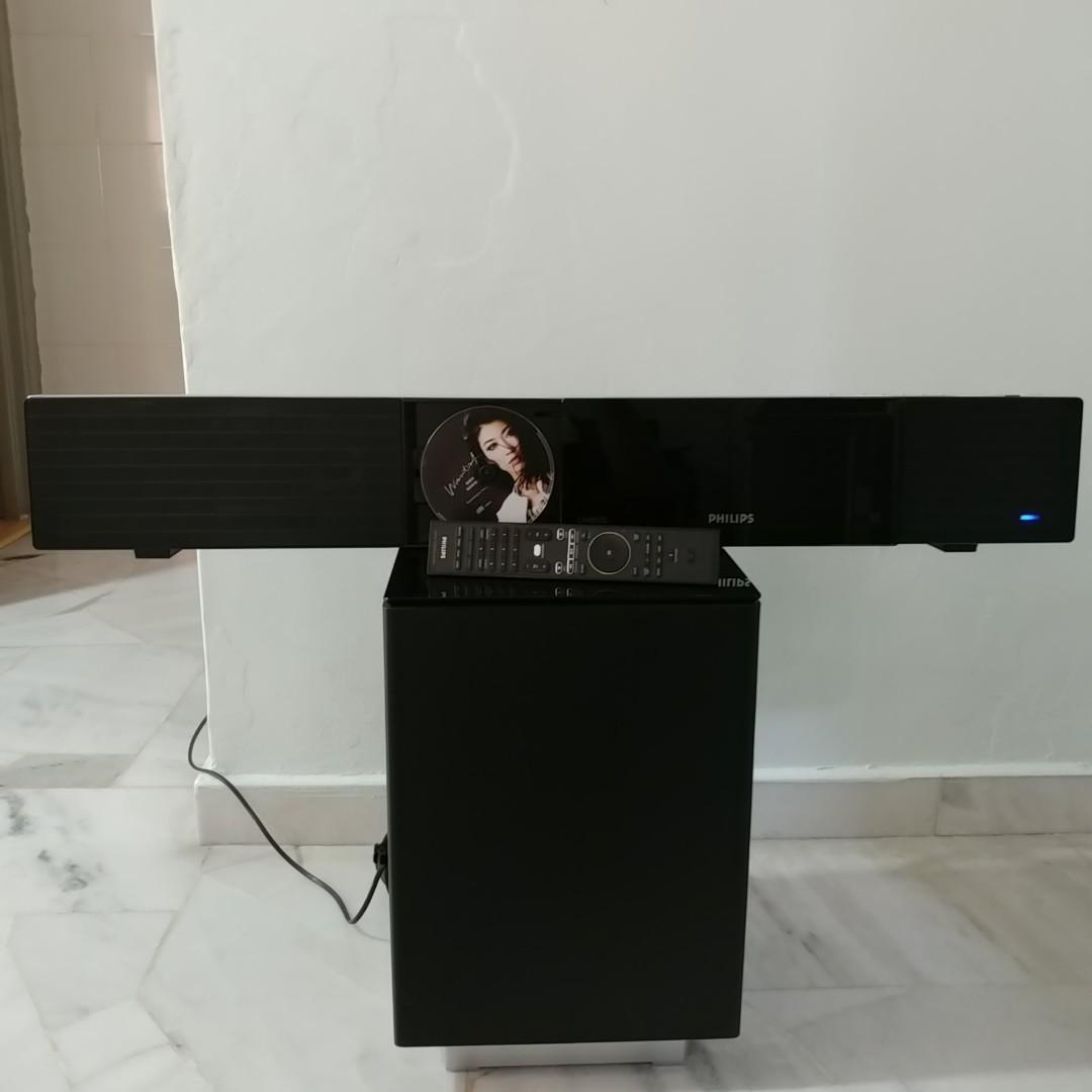 Philips CINEOS Ambisound Soundbar Active HTS-8100 with Remote, Audio, Soundbars, Speakers & Amplifiers on Carousell
