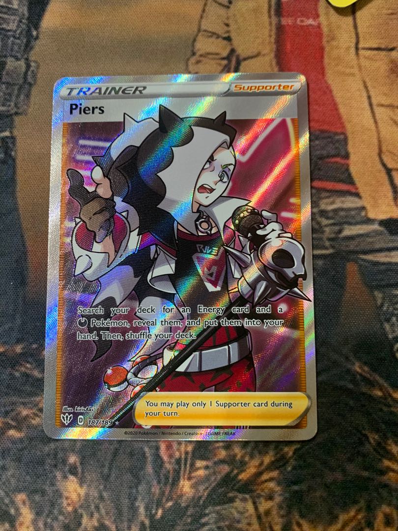 Pokemon tcg piers full art, Hobbies & Toys, Toys & Games on Carousell