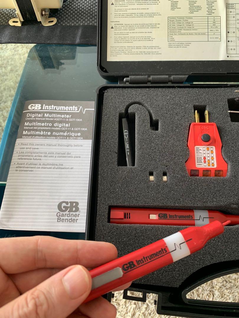 Portable Electrical testing kit with multimeter, Furniture & Home