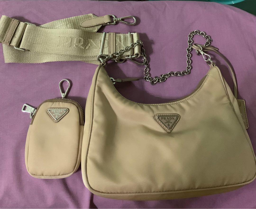 Prada multi pochette 2025 nude