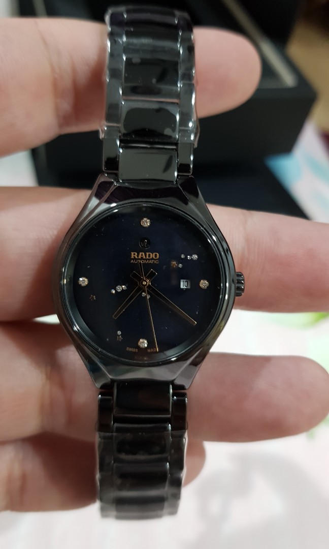 Rado true diamonds hot sale black