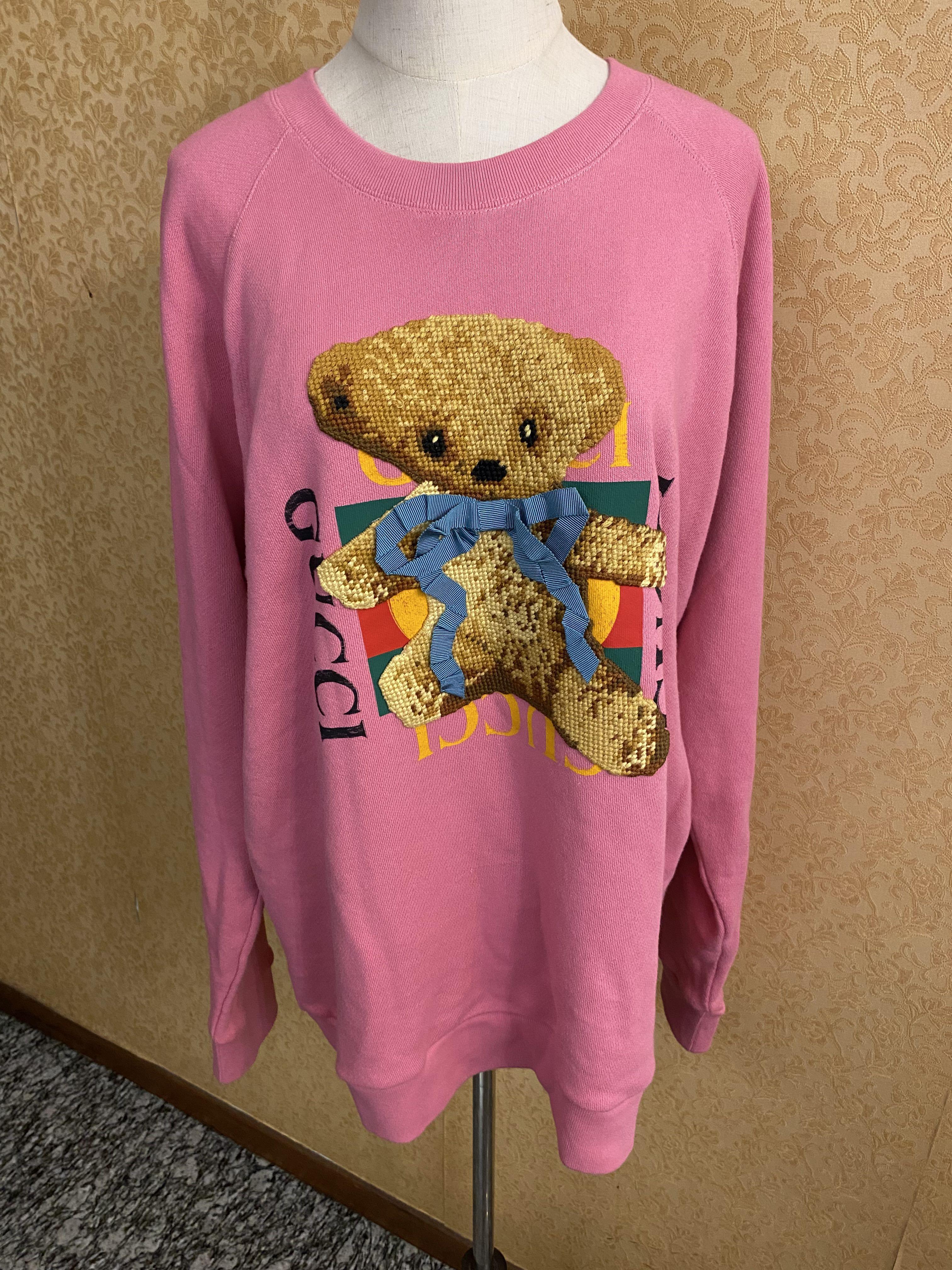 Gucci teddy hot sale bear sweatshirt