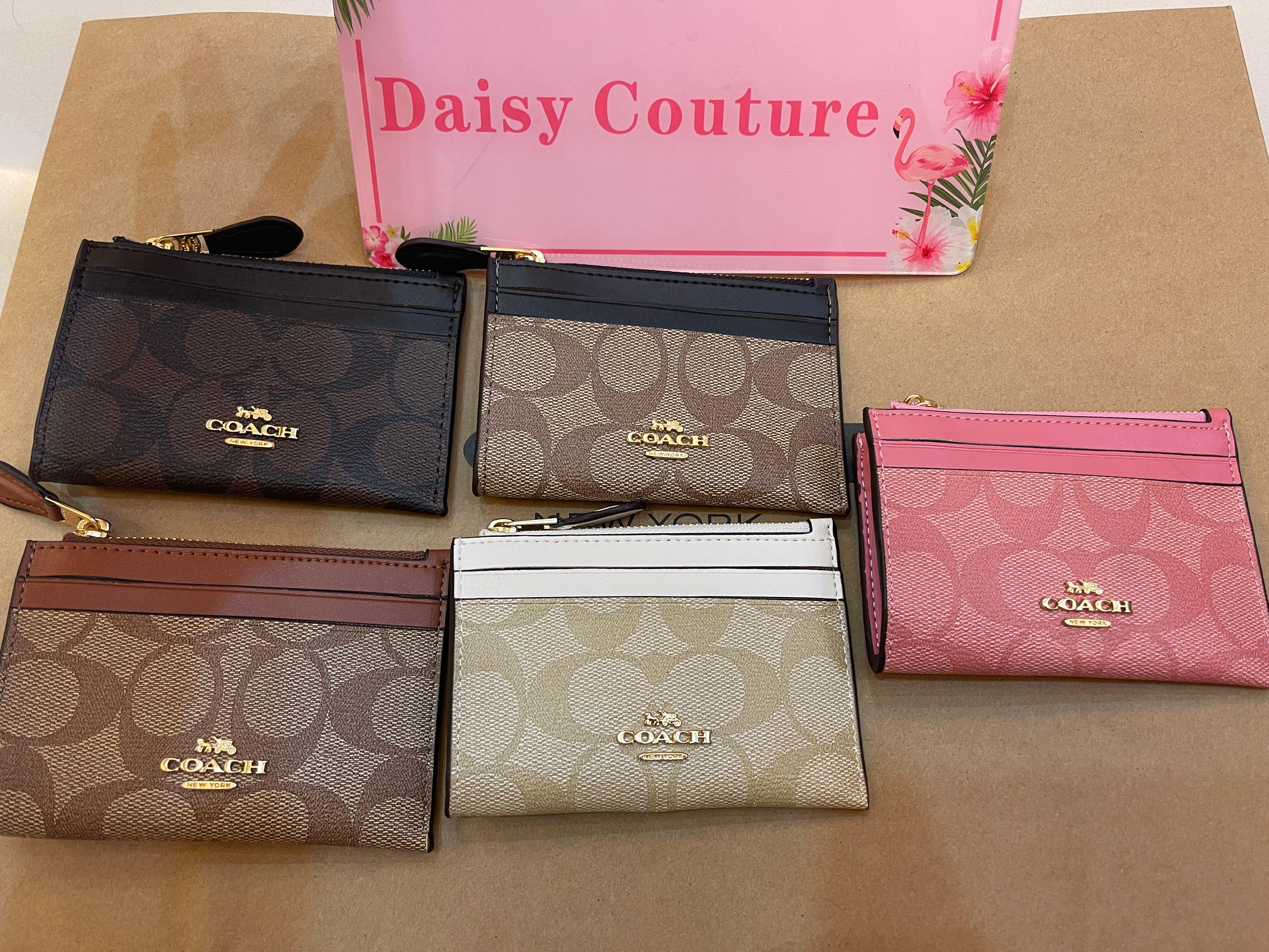 Ready Stock original coach card holder unisex 88208 monogram