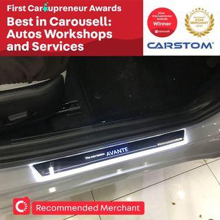 Scuff Plate Install Installation Asian & Continental Car Grille Ghost Light Under Carriage Light LED Light Footwell Legroom 