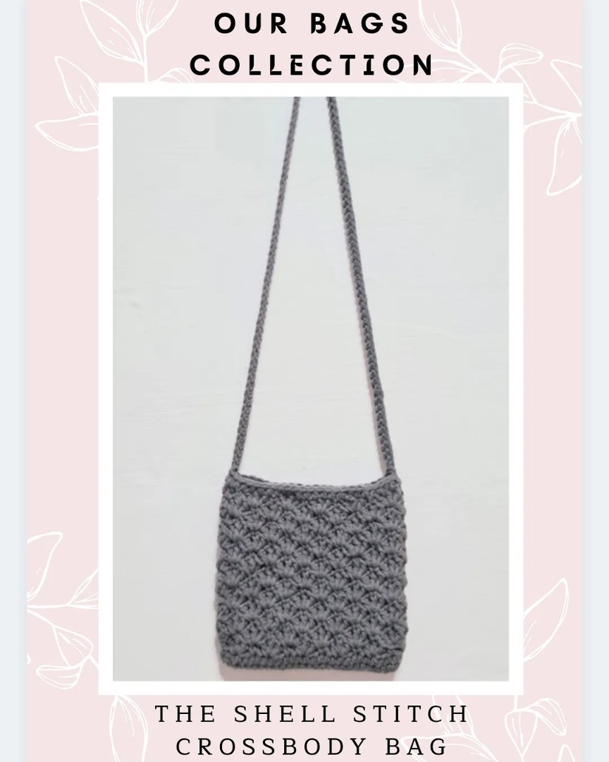 Shell Stitch Cross Body Bag, Women's Fashion, Bags & Wallets, Cross