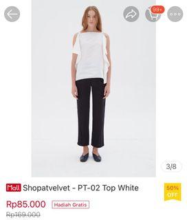 Shopatvelvet - PT-02 Top White