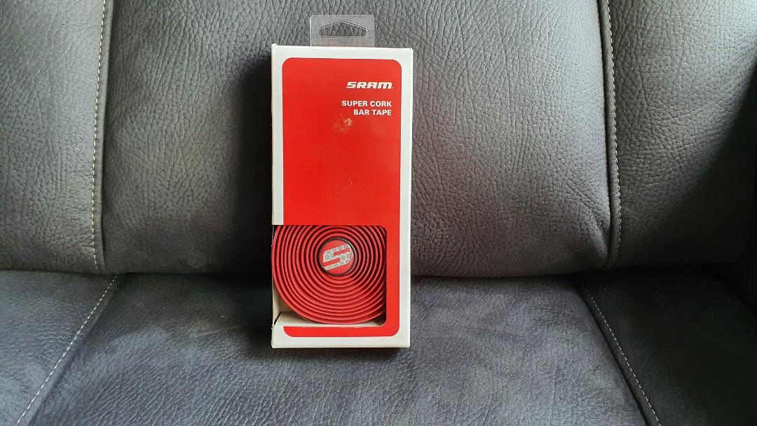 SRAM Super Cork Bar Tape Red, Sports Equipment, Bicycles & Parts